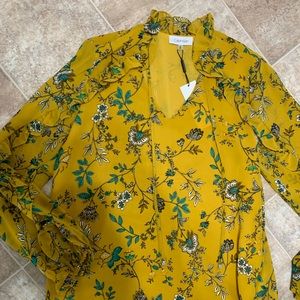 Long sleeved Calvin Klein sheer shirt